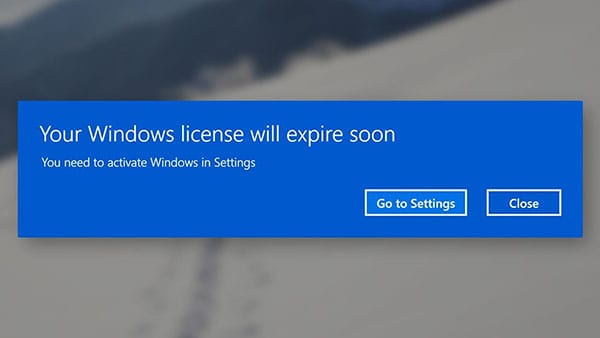 Fix Your Windows License Will Expire Soon Error