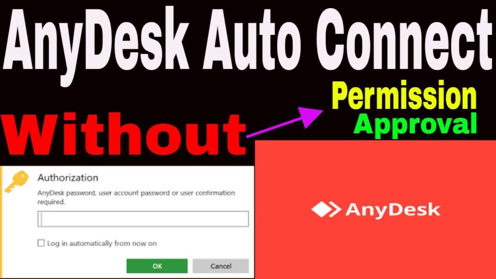 How do I automatically connect to AnyDesk without accepting