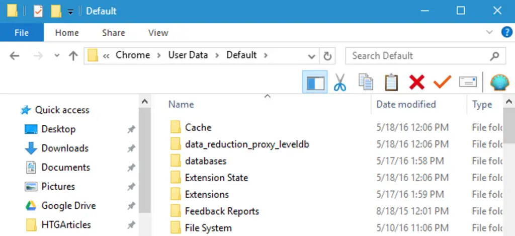 can i delete chrome user data folder