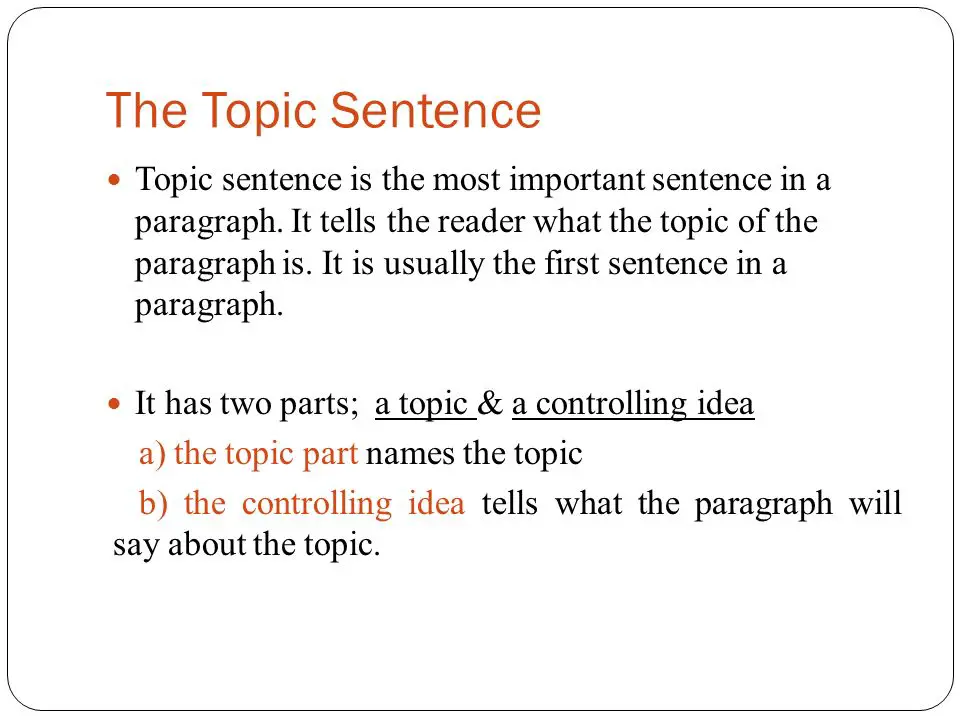 What Are The 3 Parts Of A Topic Sentence Adcod