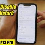 How to turn off do not disturb on iPhone