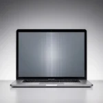 MacBook Screen Showing Lines