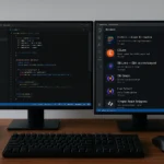 Developer setting up VS Code environment
